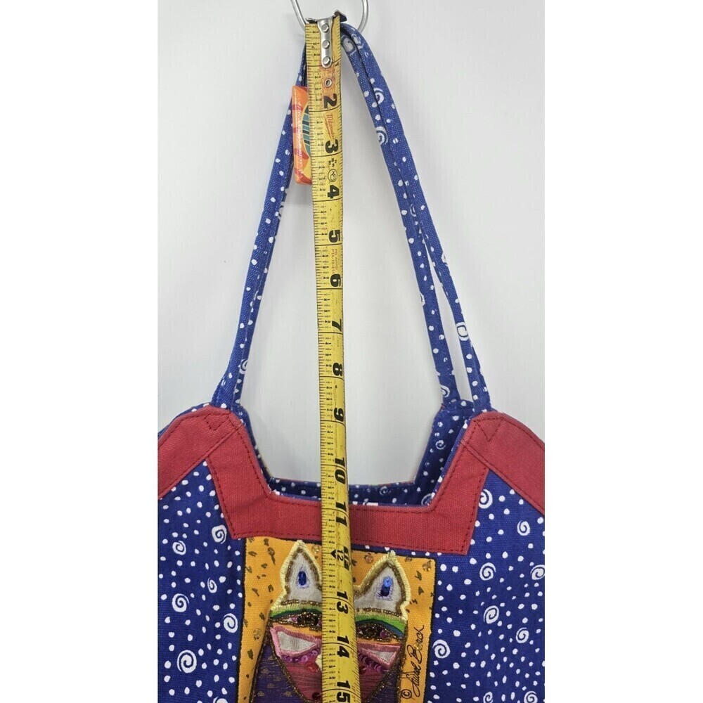 Vintage Y2K Laurel Burch Cat Shoulder Bag Embroidered Embellished Sequin Retro - Picture 11 of 16